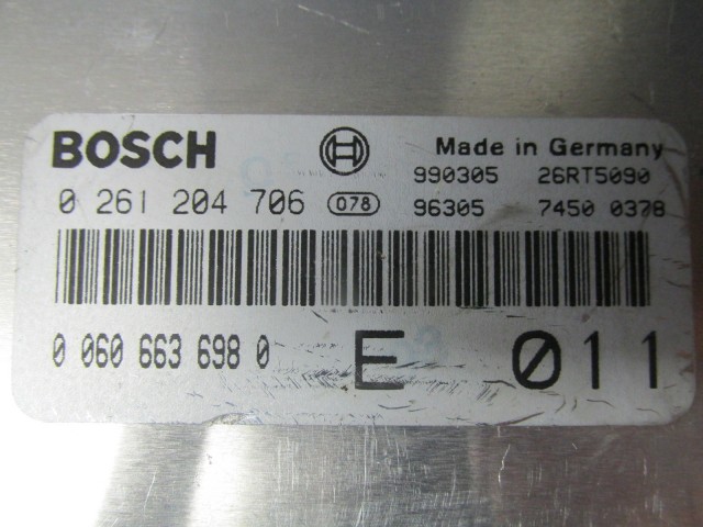 72013 Alfa Romeo 166 2,0 benzin motorvezérlő szett 0261204706