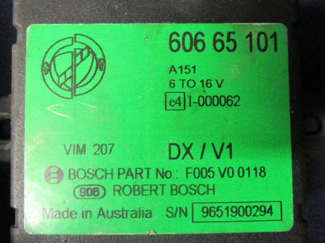 72013 Alfa Romeo 166 2,0 benzin motorvezérlő szett 0261204706