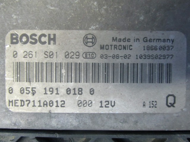 72010 Alfa Romeo 156 2,0 benzin motorvezérlő szett 0261S01029