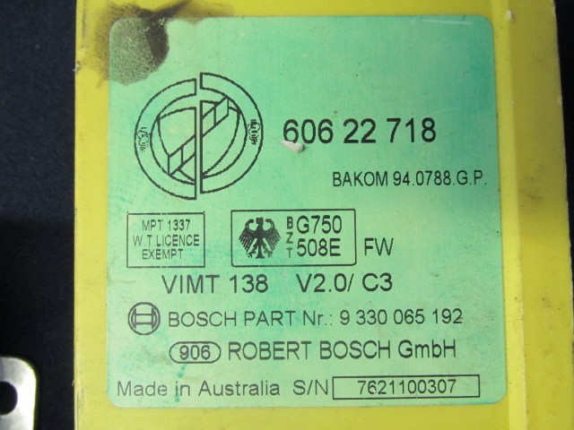 72018 Alfa Romeo 145/146 1,6 benzin motorvezérlő szett 0261204480