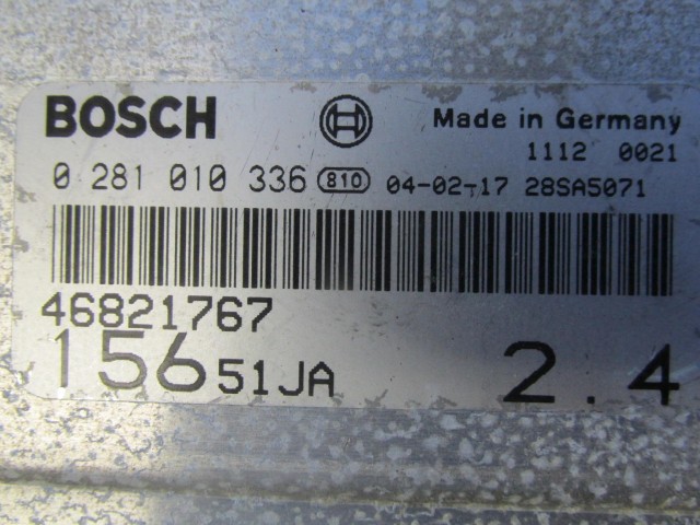Alfa Romeo 156  2,4 Jtd motorvezérlő 46821767,  0281010336
