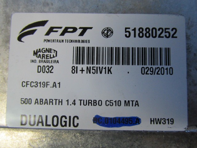 Fiat 500 Abarth 1,4 benzin váltóvezérlő elektronika 51880252