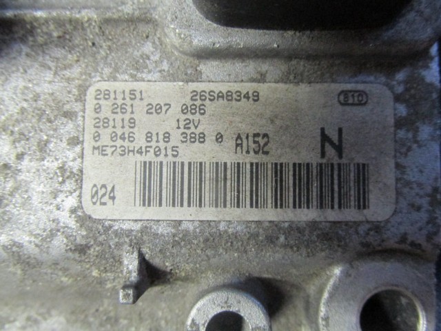 Fiat Stilo 1,2 benzin motorvezérlő 0261207086