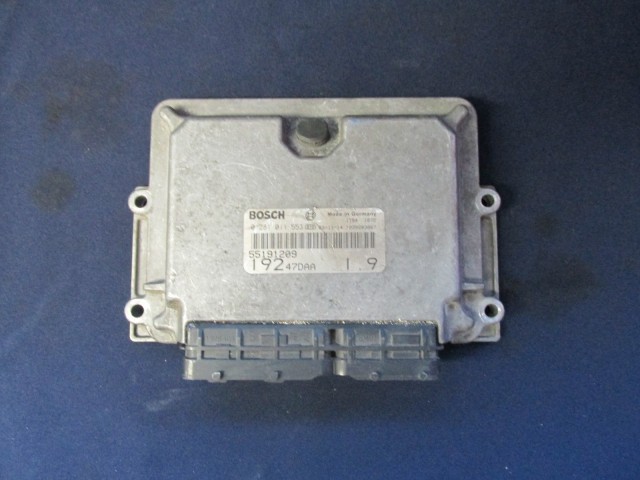 Fiat Stilo 1,9 8v Jtd 115 Le  motorvezérlő 55191209, 0281011553