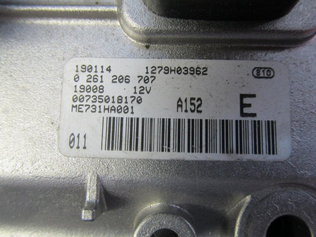 Alfa Romeo 147 2,0 16v Ts benzin motorvezérlő 73501817, 0261206707