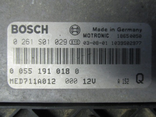 72123 Alfa Romeo 156 2,0 benzin motorvezérlő szett 0261S01029