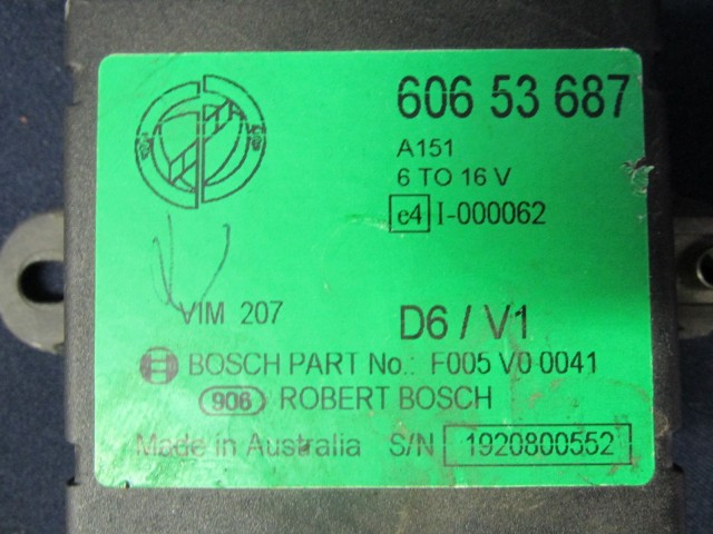 72124 Alfa Romeo 156 2,0 benzin motorvezérlő szett 0261204948