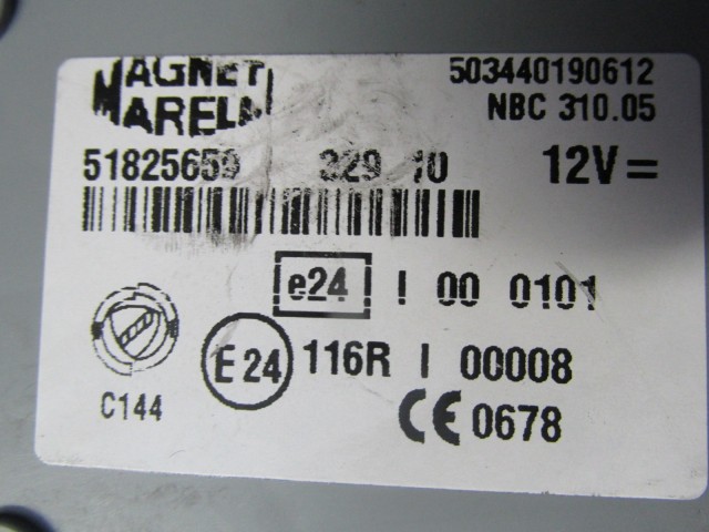 72163 Fiat Linea 1,6 benzin motorvezérlő szett 51847337