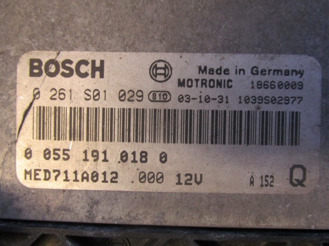 72136 Alfa Romeo 156 2,0 benzin motorvezérlő 0261S01029