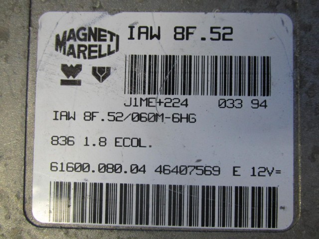 72245 Lancia Delta 1,6 benzin motorvezérlő 46407569