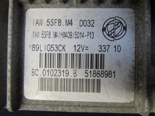 Fiat Panda II.  1,2 benzin motorvezérlő 51868981