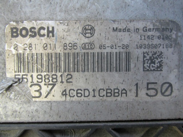 Alfa Romeo 147 1,9 Jtd motorvezérlő 0281011896