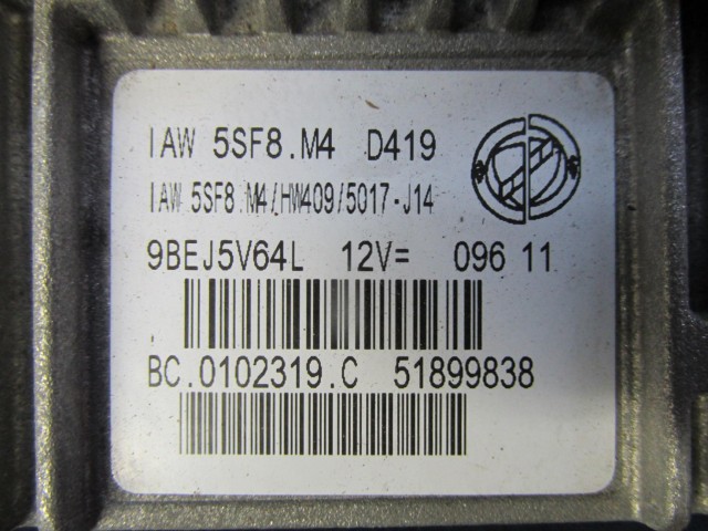 Fiat Panda II. 1,1 benzin motorvezérlő 51899838