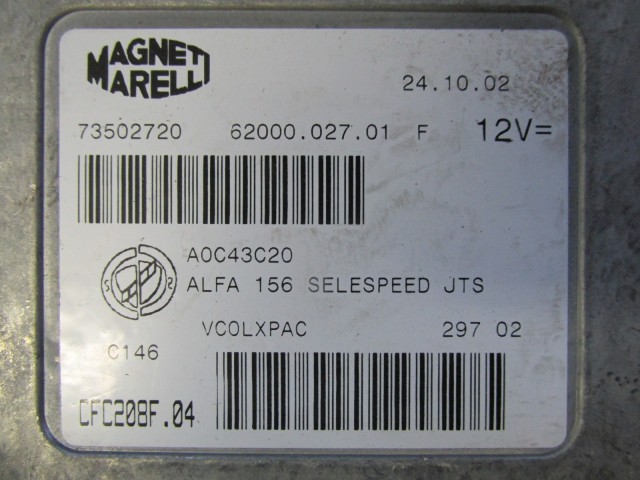 Alfa Romeo 156 2,0 benzin váltóvezérlő 73502720