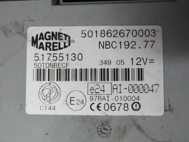 72468 Fiat Stilo 1,9 8v Diesel motorvezérlő szett 0281012862