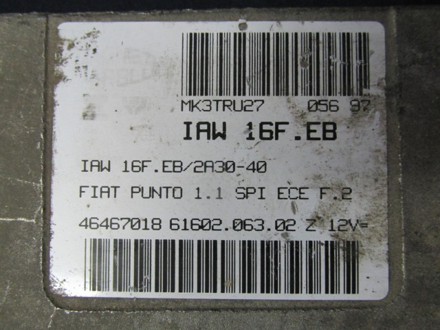 Fiat Punto I. 1,1 benzin motorvezérlő 46467018