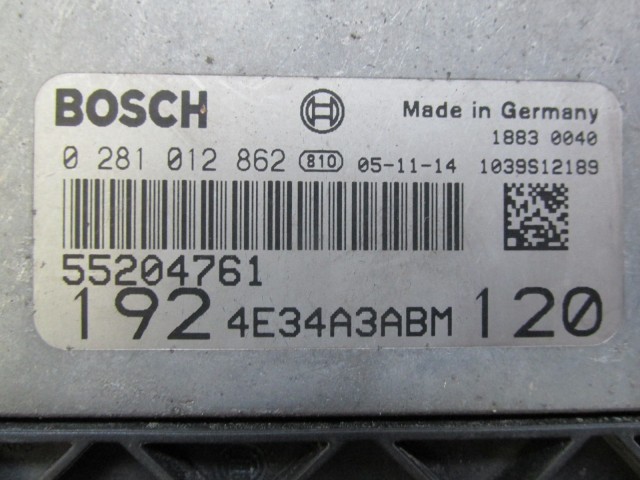 72463 Fiat Stilo 1,9 8v Diesel motorvezérlő szett 0281012862