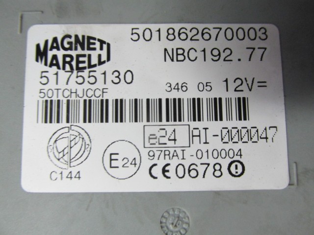 72463 Fiat Stilo 1,9 8v Diesel motorvezérlő szett 0281012862