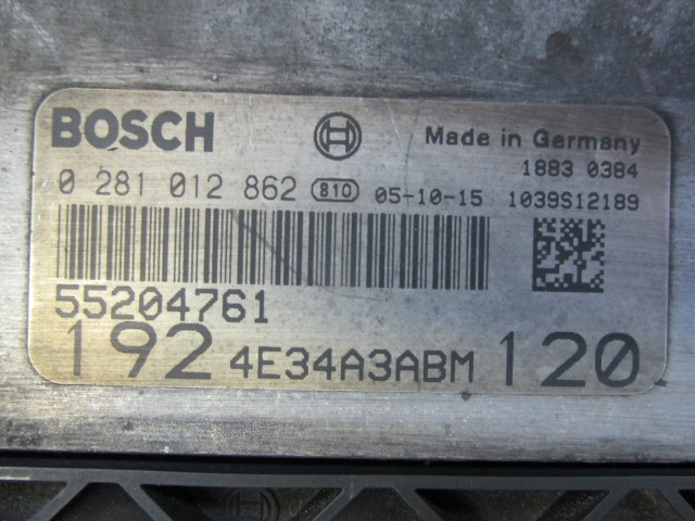 72465 Fiat Stilo 1,9 8v Diesel motorvezérlő szett 0281012862