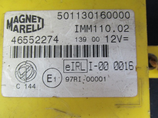 Fiat Bravo, Brava, Marea immobiliser doboz 46552274