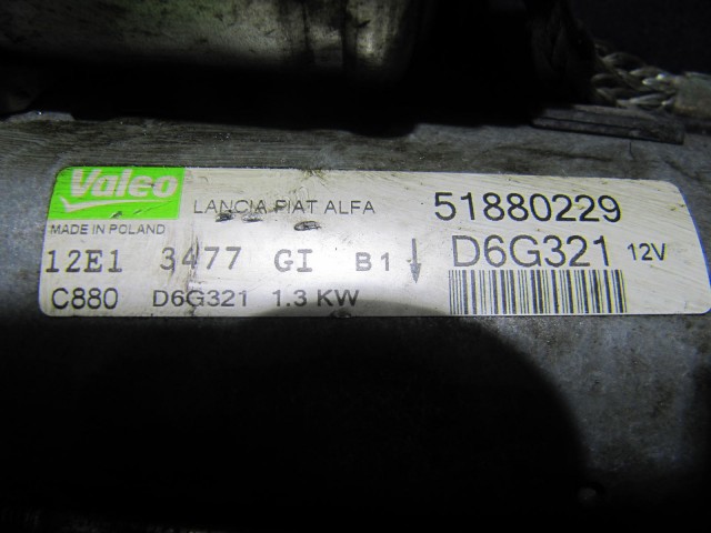 Fiat 51880229 számú , 1.3 Jtd 16v önindító