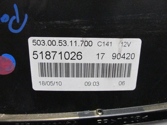 Fiat Panda II.  2003-2012 óracsoport 51871026