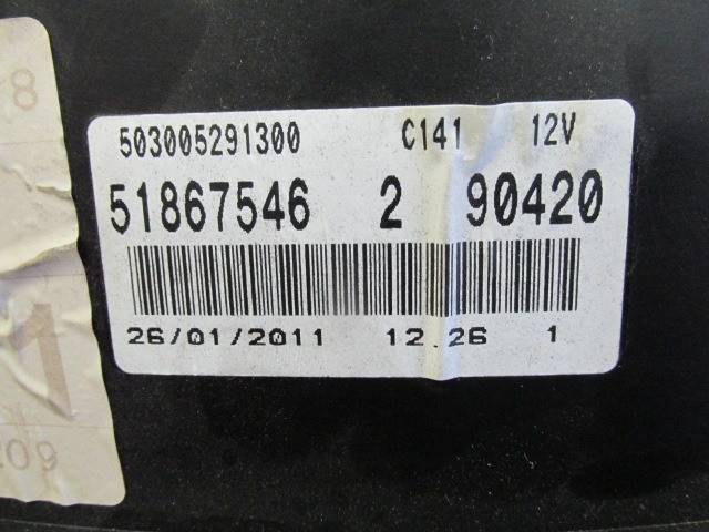 Fiat Grande Punto óracsoport 51867546
