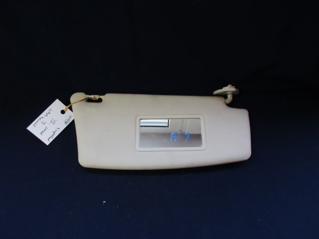 Lancia Ypsilon II. 2003-2011 jobb oldali, bézs színű,tükrös napellenző