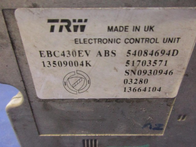 Lancia Ypsilon 2003-2011 abs egység 51703571