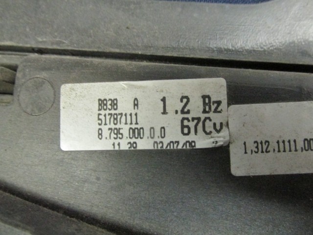 Fiat 500 1,2 benzin hűtőventilátor keret motorral 51787111