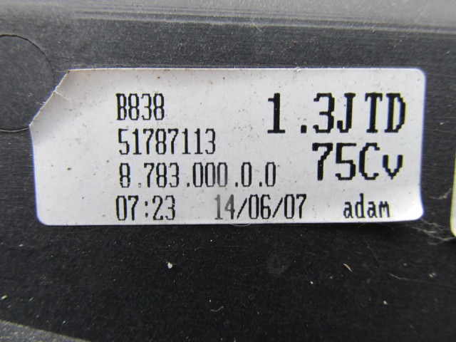 Fiat 500 1,3 Diesel hűtőventilátor keret motorral 51787113