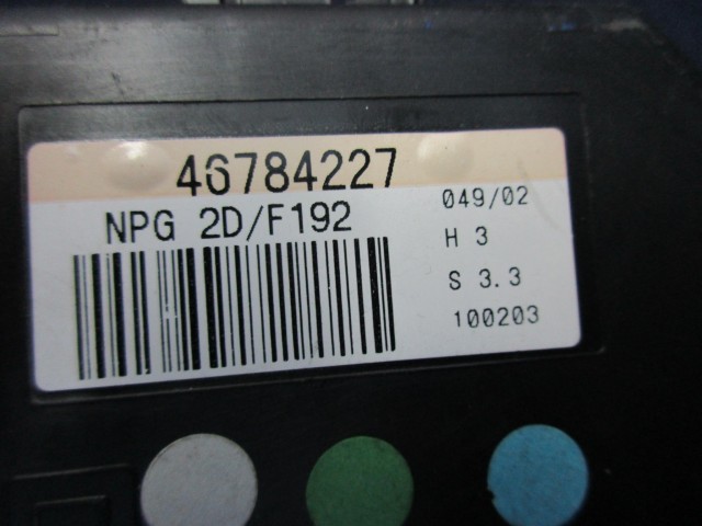 Fiat Stilo jobb oldali ablakemelő vezérlő 46784227