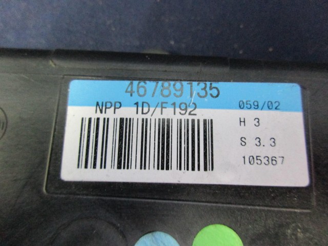 Fiat Stilo bal oldali ablakemelő vezérlő 46789135