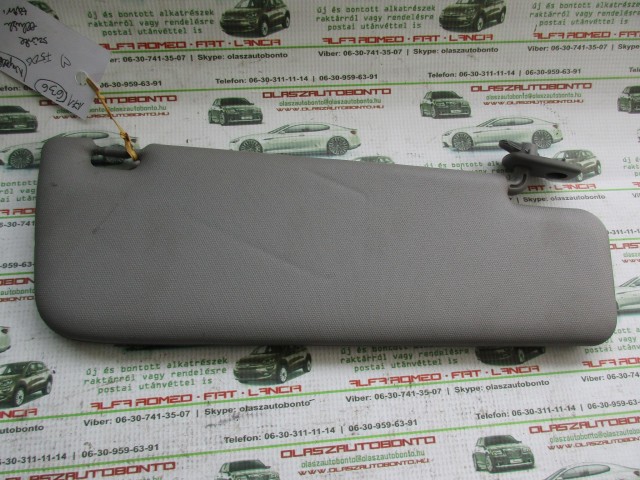 Fiat 500 bal oldali, elhúzható tükrös,szürke színű napellenző
