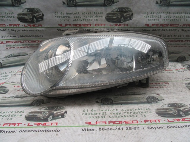 12466 Alfa Romeo 147 2000-2005 bal első lámpa a képen látható sérüléssel