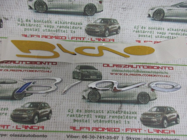 Fiat Bravo utángyártott új felirat, kék 51775706