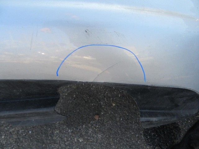 Alfa Romeo 159 hátsó lökhárító, 1 kipufogó helyes a képen látható sérülésekkel!!!