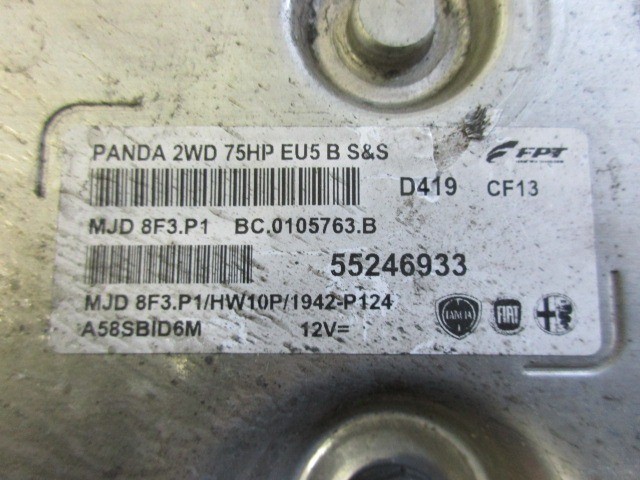 Fiat Panda III. 1,3 Diesel , 55246933 számú motorvezérlő