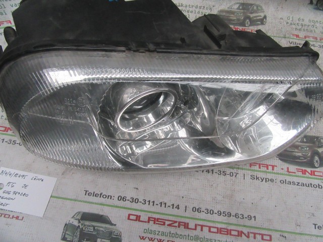 12495 Alfa Romeo 156 606787280 számú, jobb első, xenon lámpa a képen látható sérüléssel