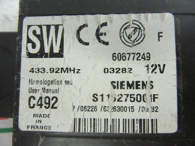 Alfa Romeo 156 60677249 számú elektronika 