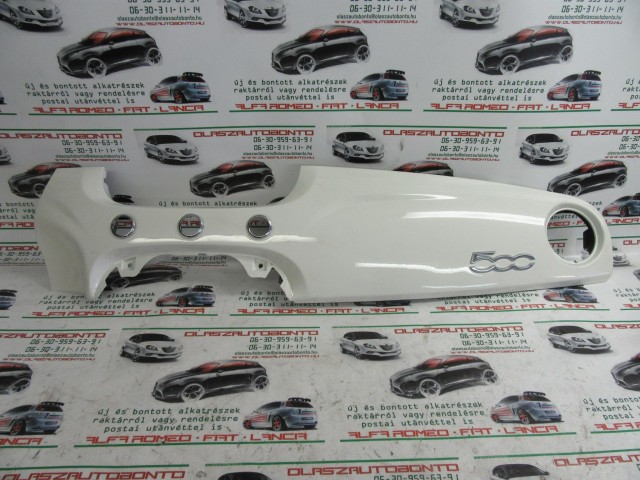 Fiat 500 fehér színű, jobb oldali műszerfalpárna betét