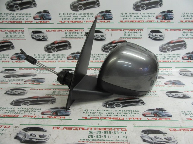 Fiat Panda II. szürke színű, bal oldali, manual tükör