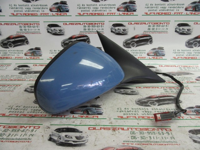 Alfa Romeo 159 kék színű, elektromos, jobb oldali tükör