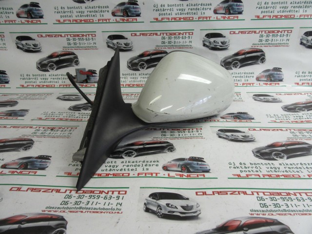 25589 Alfa Romeo 159 fehér színű, 7 vezetékes bal oldali visszapillantó tükör