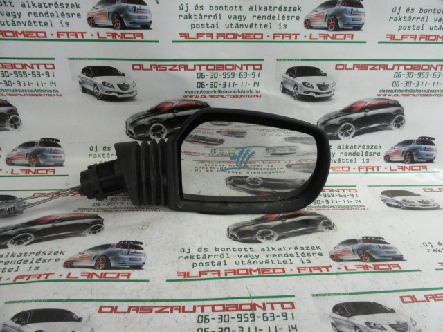 Fiat Punto II. III. matt fekete színű, manual,jobb  oldali tükör