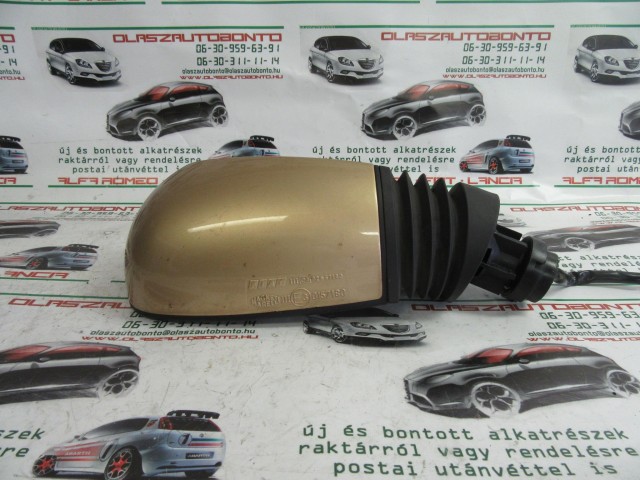 Fiat Punto II. III. arany színű, elektromos, jobb oldali tükör