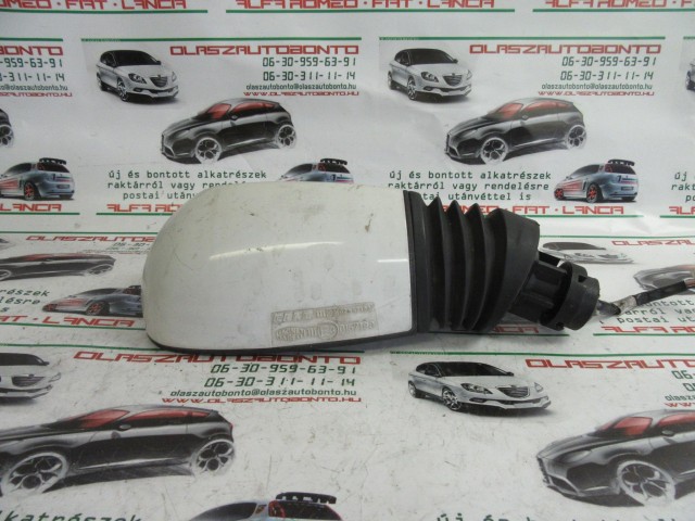 Fiat Punto II. III. fehér színű, elektromos, jobb oldali tükör