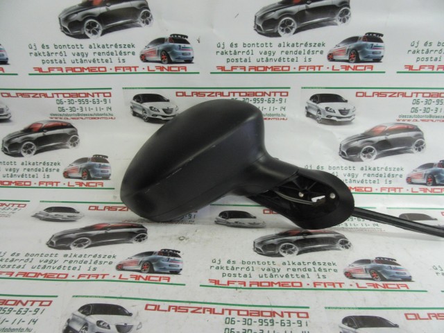 Fiat Linea matt fekete színű,manual, jobb  oldali tükör 