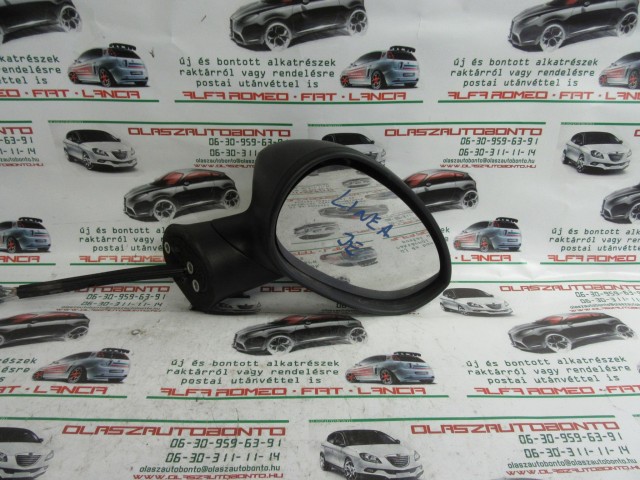 Fiat Linea matt fekete színű,manual, jobb  oldali tükör 