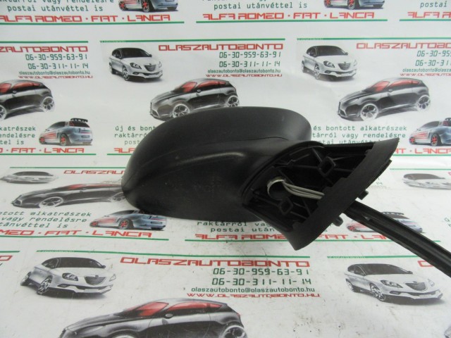 Fiat Linea matt fekete színű,manual, jobb  oldali tükör 
